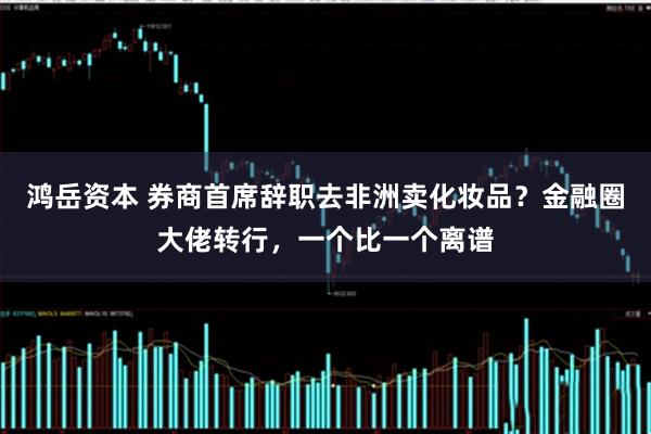 鸿岳资本 券商首席辞职去非洲卖化妆品？金融圈大佬转行，一个比一个离谱