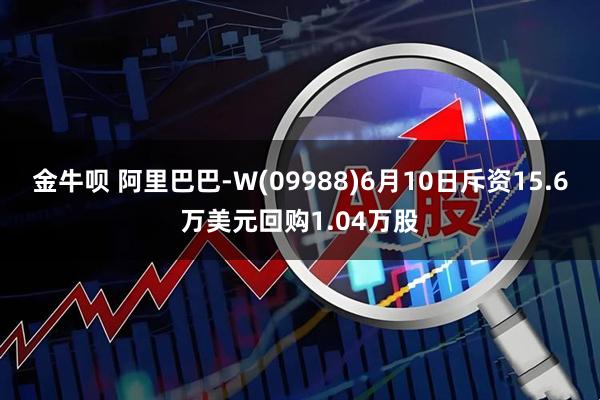 金牛呗 阿里巴巴-W(09988)6月10日斥资15.6万美元回购1.04万股